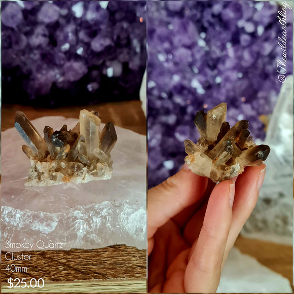 Smokey Quartz Cluster 40mm