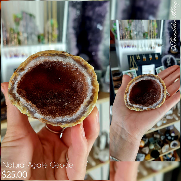 Natural Agate Geode Cave