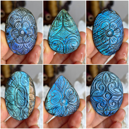 Labradorite Carved Large