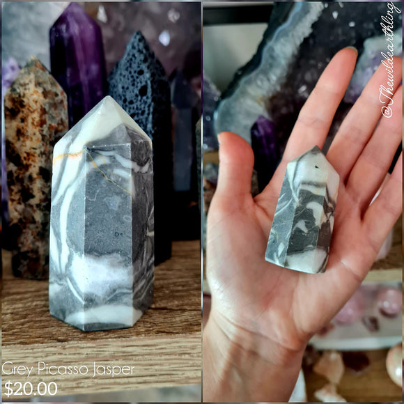 Grey Picasso Jasper 61mm