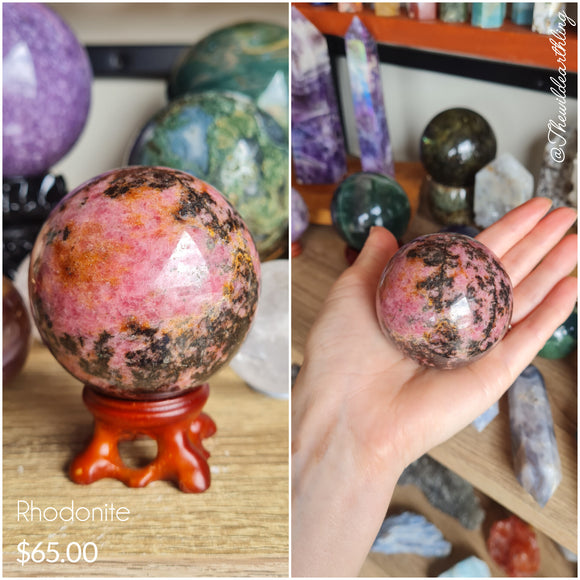 Rhodonite Sphere 55mm