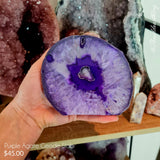 Purple Agate Geode Slab