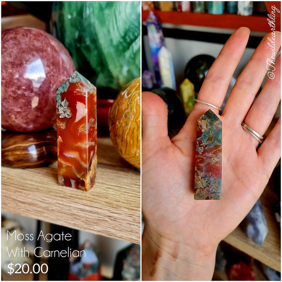 Moss Agate & Carnelian