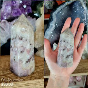 Pink Tourmaline Point 94mm