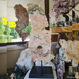 Pink Amethyst Slab on Stand 2.8g