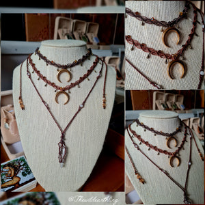 Half Moon Choker Dark Caramel