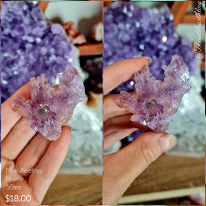 Purple Amethyst Flower 50mm