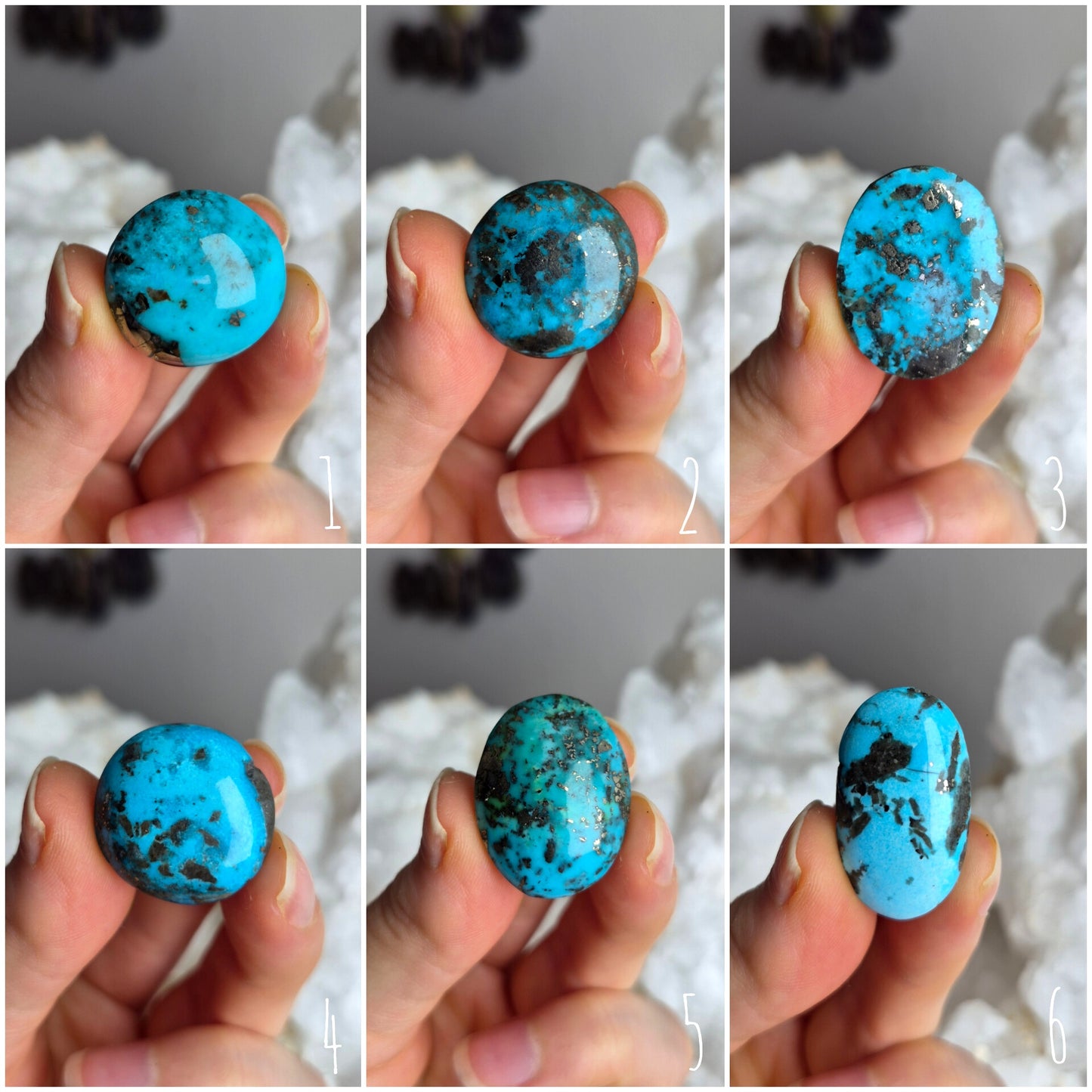 Turquoise with Pyrite