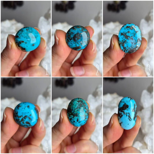 Turquoise with Pyrite