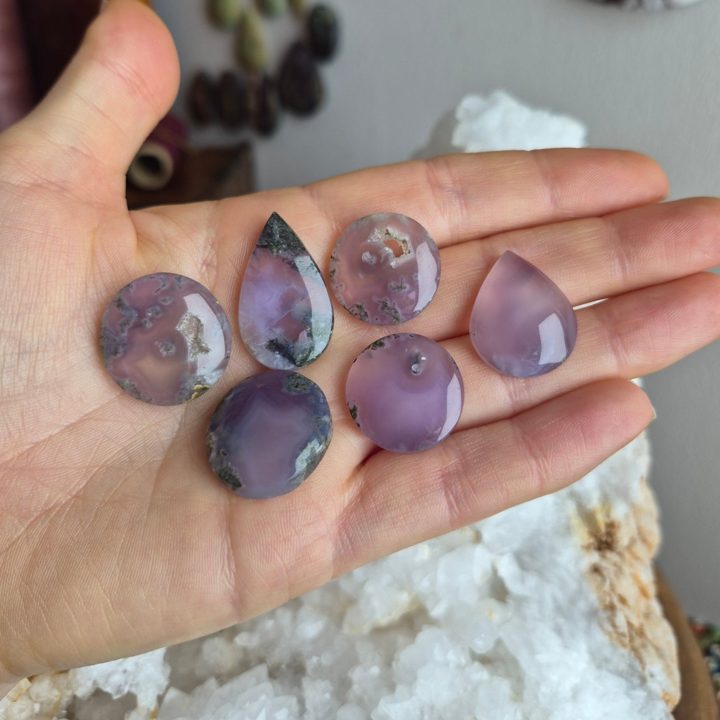 Moss Agate Lavender