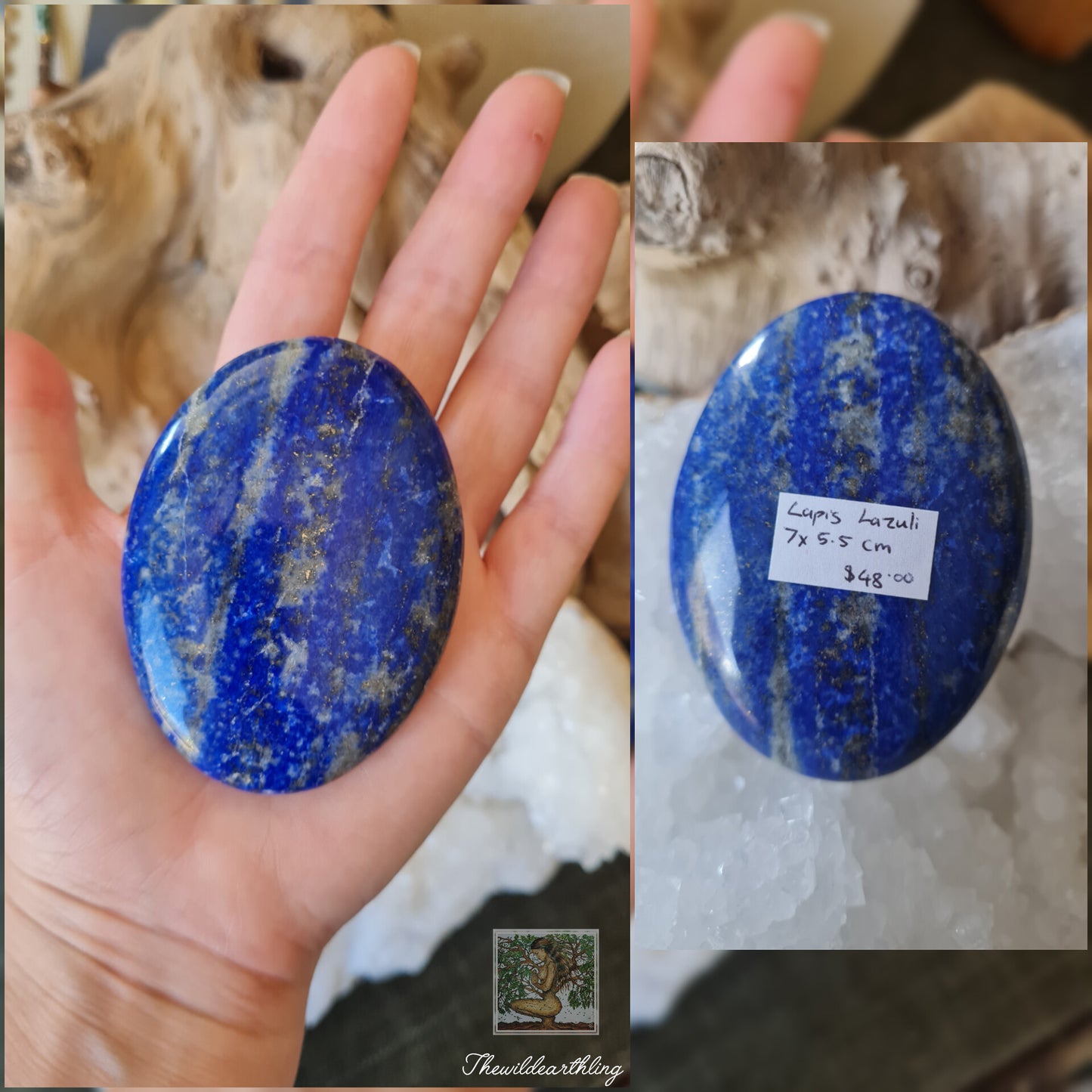 Lapis Lazuli Palmstone 120g