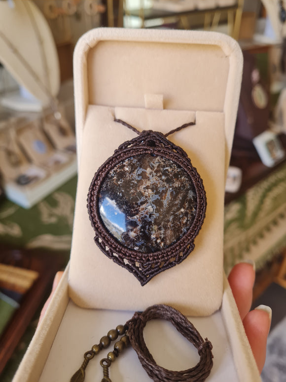 Black Opal Wrapped in Dark Mocca