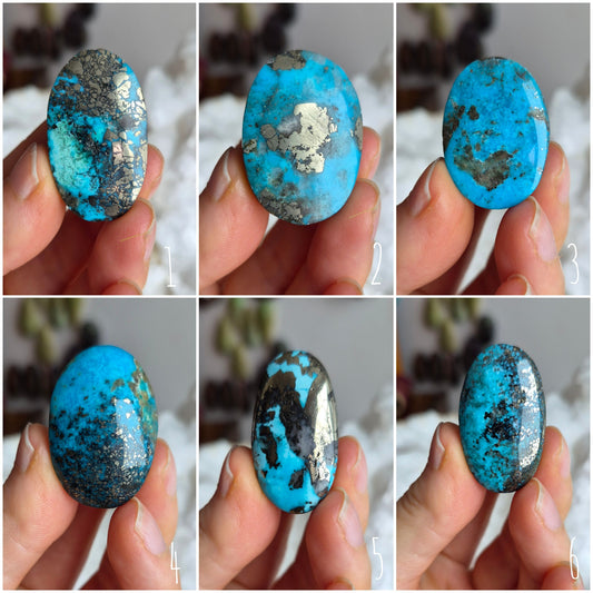 Turquoise with Pyrite
