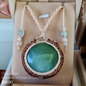 Chrysoprase Wrapped in Caramel & Cream