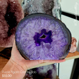 Purple Agate Geode Slab