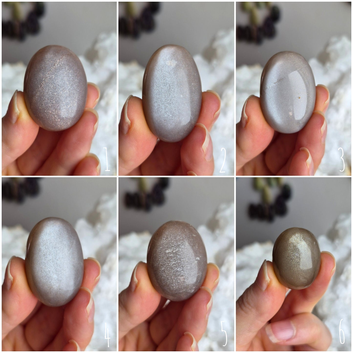 Moonstone - Silver Peach