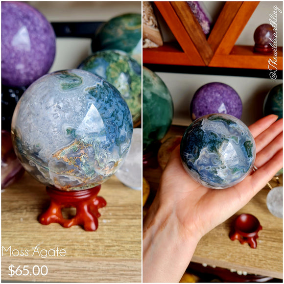 Moss Agate 65mm