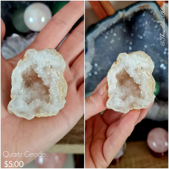 White Quartz Geode