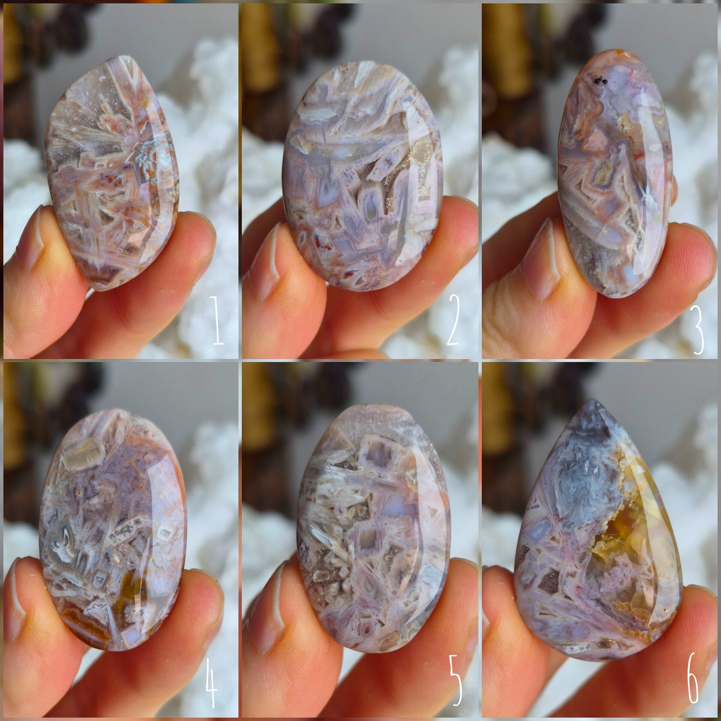 Pink Stick Agate