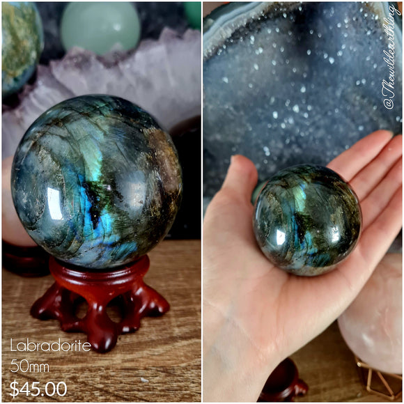 Labradorite Sphere 40mm