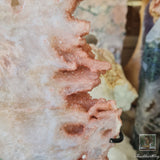 Pink Amethyst Slab on Stand 940g