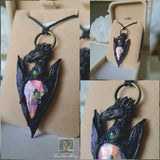 Purple Labradorite & Fire Opal