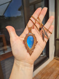 Labradorite Wrapped in Caramel