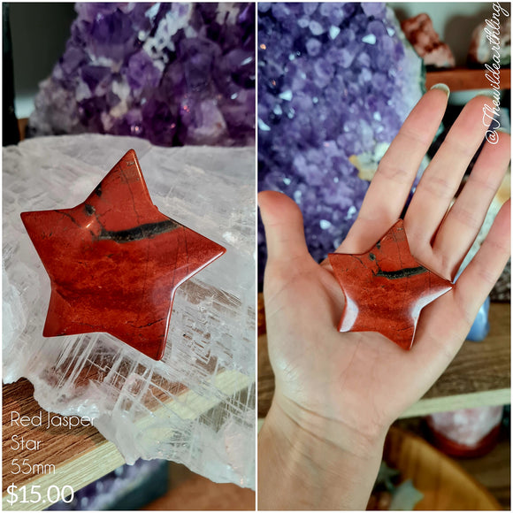 Red Jasper Star 55mm