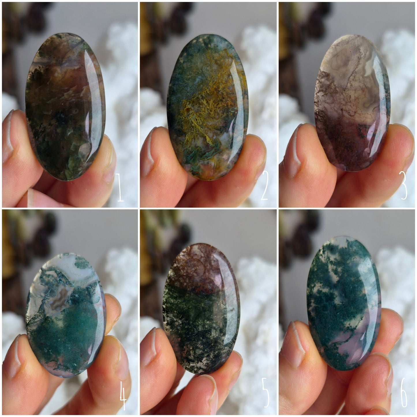 Moss Agate Oval