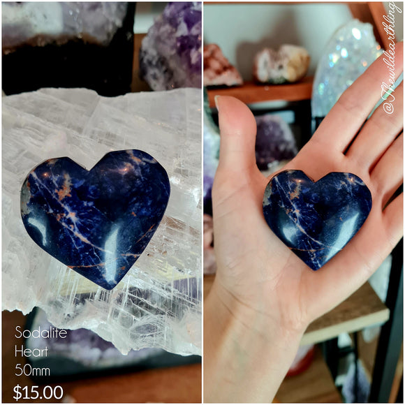 Sodalite Heart 50mm