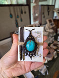 Blue Turquoise Wrapped in Dark Mocca