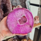 Pink Agate Geode Slab
