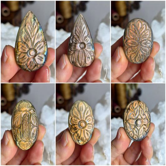 Labradorite Carved