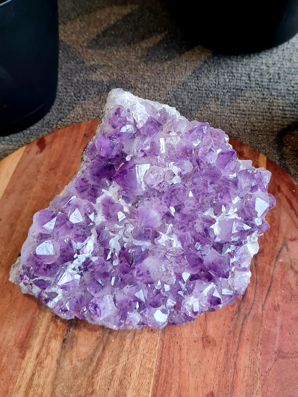XL Amethyst Cluster with Calcite Growth