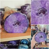 Purple Agate Geode Slab