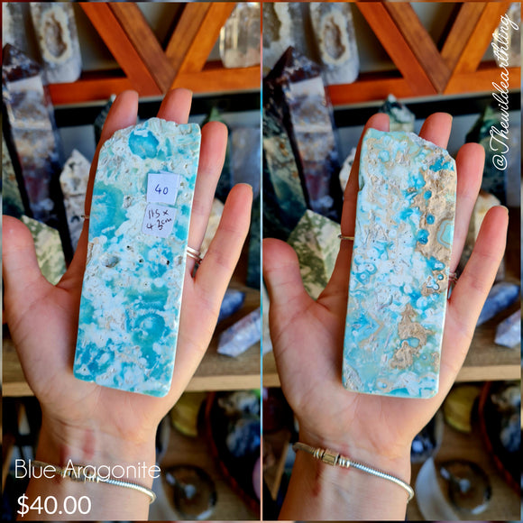 Blue Aragonite Slab