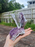 Amethyst Flower with Selenite Slab