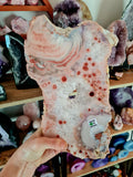 Pink Amethyst Slab on Stand