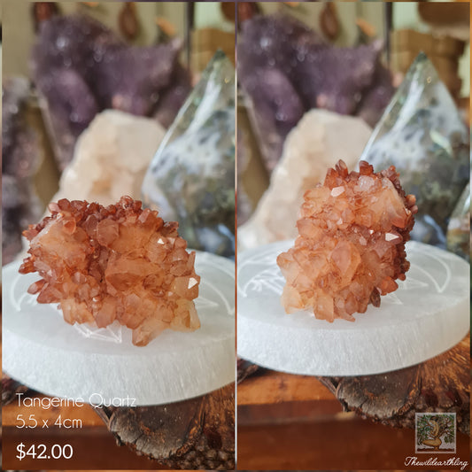 Tangerine Quartz Cluster