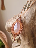 Rose Quartz Wrapped in Caramel