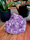 XL Amethyst Cluster with Calcite Growth