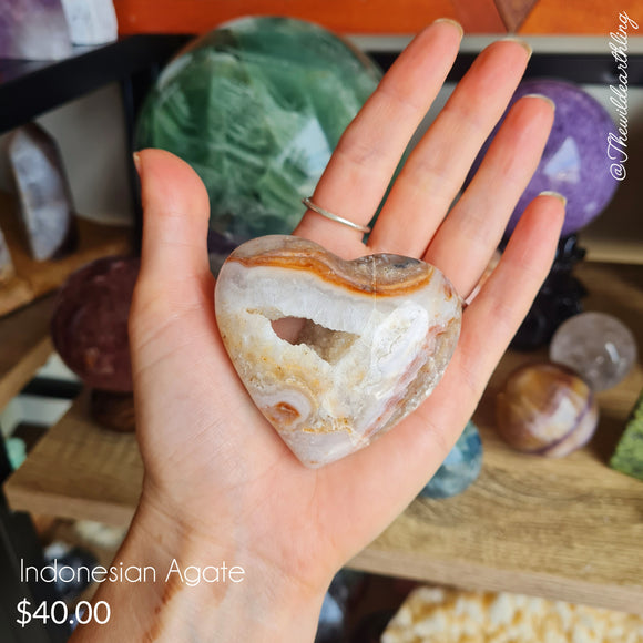 Indonesian Agate Heart