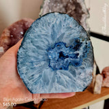 Blue Agate Geode Slab