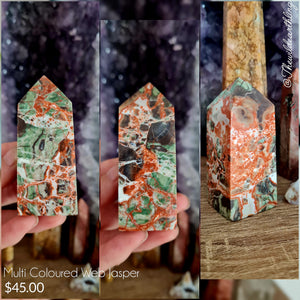 Multi Coloured Web Jasper 75mm