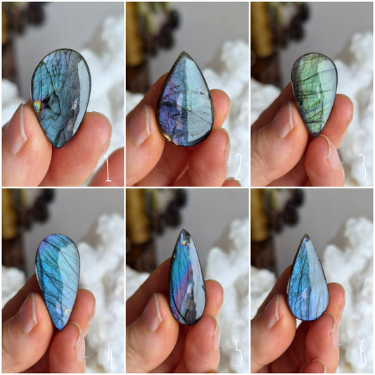 Labradorite Teal Teardrop