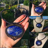 Lapis Lazuli Wrapped in Black