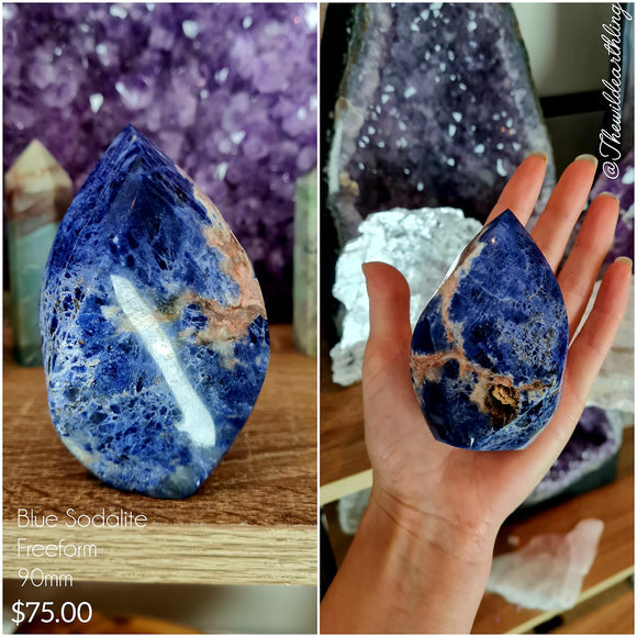 Blue Sodalite Polished Freeform  90mm