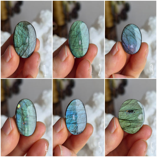 Labradorite Teal Oval