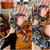 Black Amethyst & Fluorite Moon