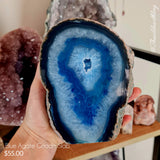 Blue Agate Geode Slab